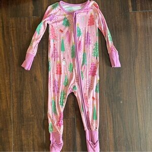 Little Sleepies pink merry and bright zippy